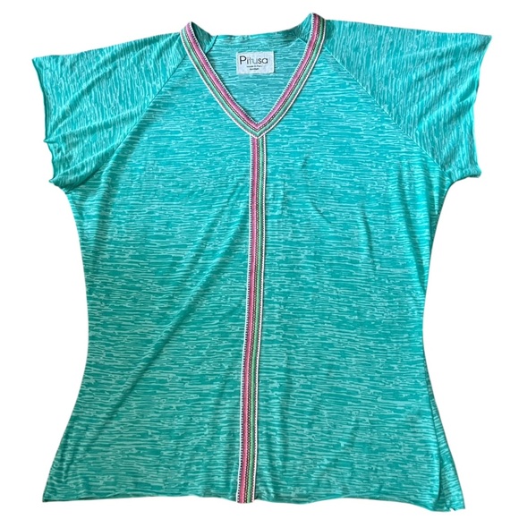 Pitusa Abaya mini v-neck dress in mint Made in Peru - Picture 3 of 11